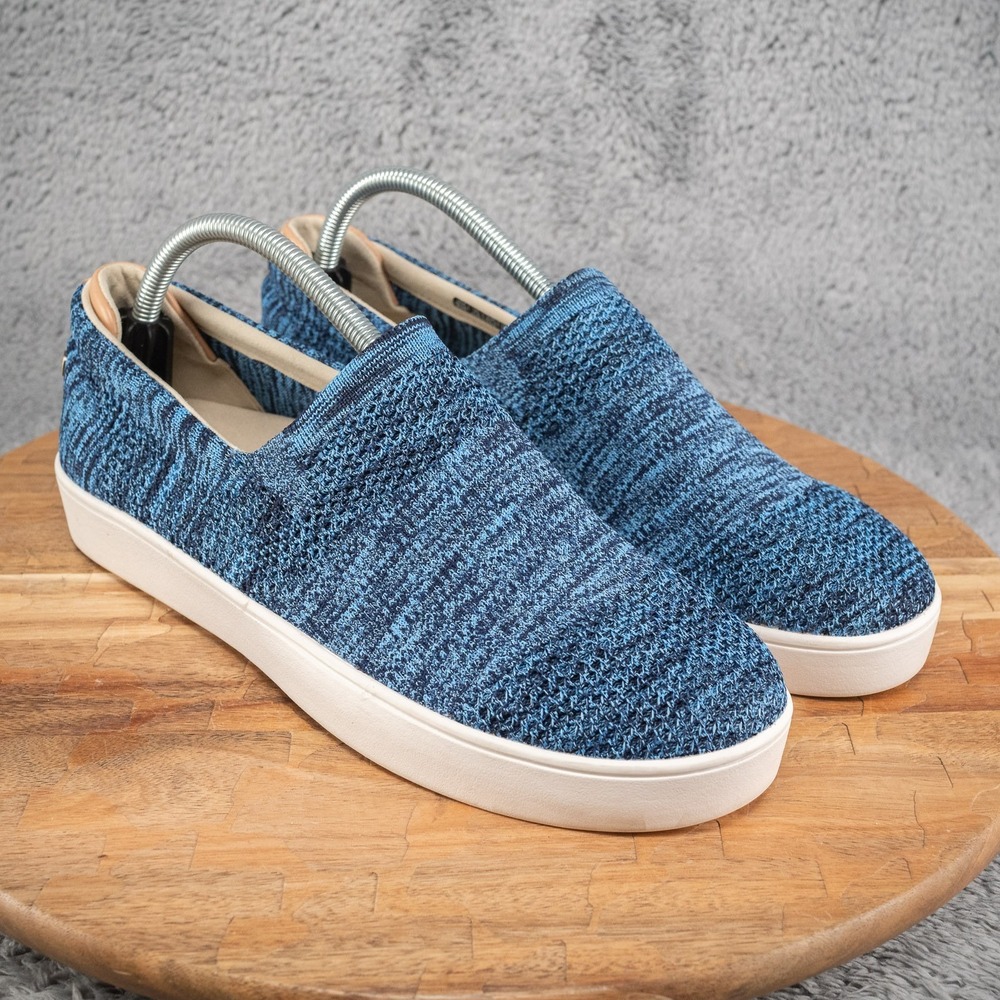 Spenco Bahama Slip On Shoe Size 10 Wide Blue Knit Sneaker Comfort‎ Casual